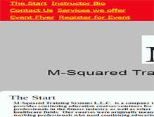 Tablet Screenshot of msquaredperformance.com